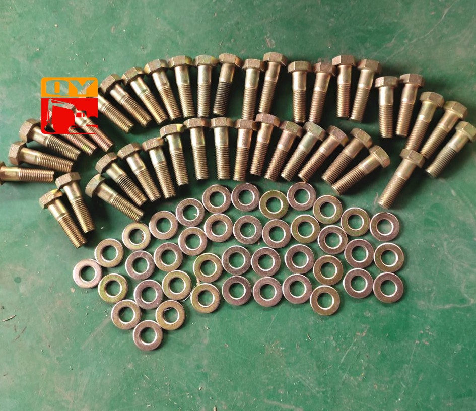 QIANYU Excavator PC400-7 PC450-7 PC300-7 Swing Circle Bolt Washer 207-25-31180 01643-72460