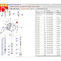 Jining Qianyu supply genuine and new 423-43-47303 423-43-47302 valve assembly for WA380-8